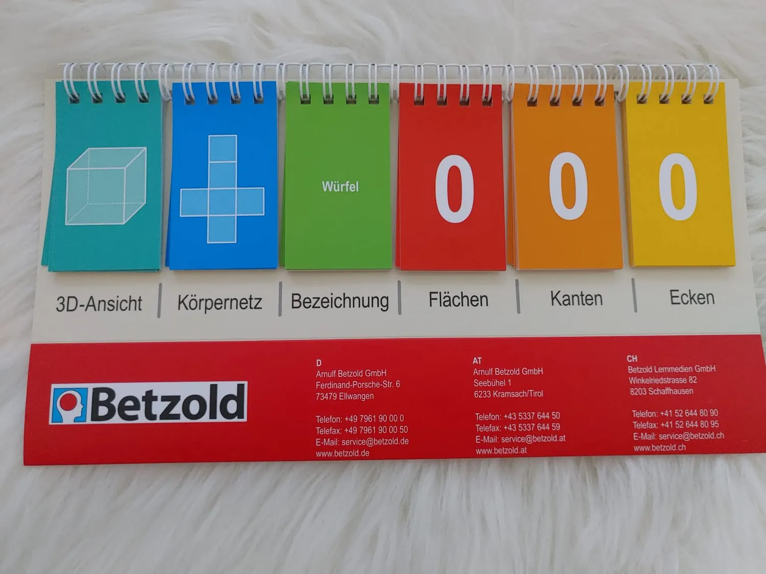 Betzold Geometrie-Körper-Flip geometrische Körper 12-teilig Karton