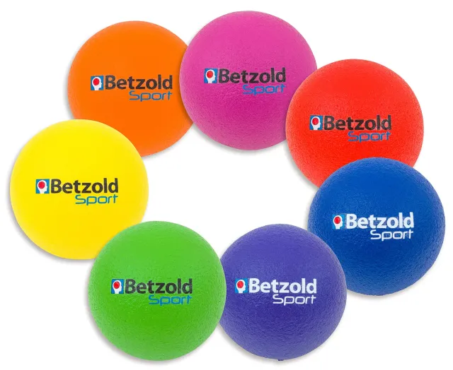 Betzold Sport Softbälle 7er-Set Softball 15 cm beschichtet