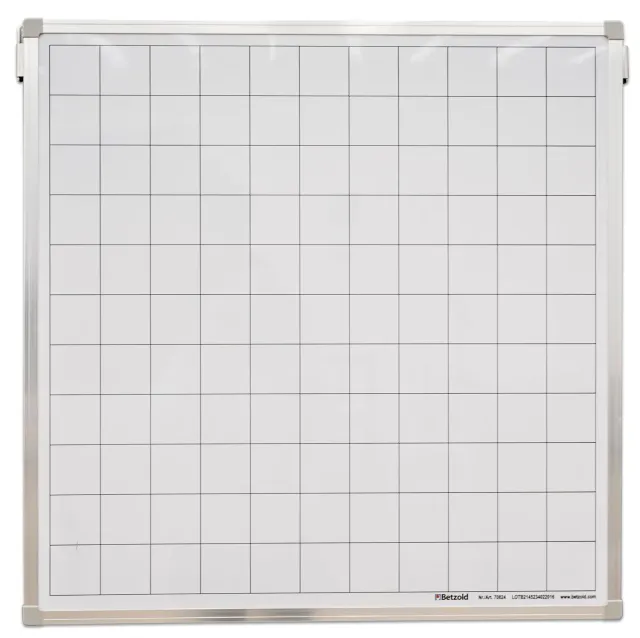 Betzold Blanko-Tafel mit Raster magnetisch 121 Felder