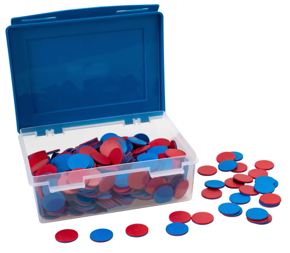 Betzold Demo-Wendeplättchen Klassensatz rot-blau 900-teilig