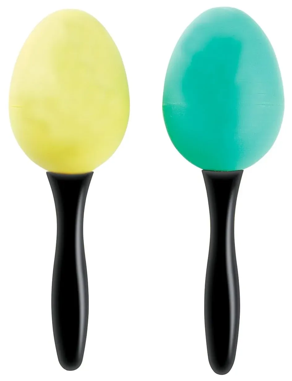 Betzold Schütteleier-Maracas mit Griff Rasseln 2er-Set