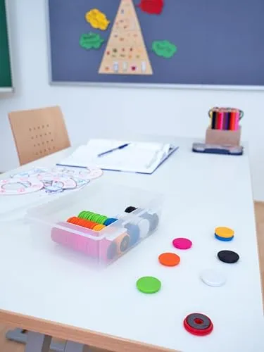 Betzold Tafel-Magnete Whiteboard 80er-Set mehrfarbig