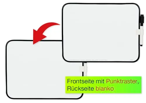 TimeTEX A4-Plus Whiteboard 4-tlg. doppelseitig mit Punktraster