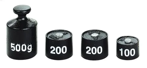 Betzold Gewichte für Waage Zusatzgewichte 4er Metall 100-500 g