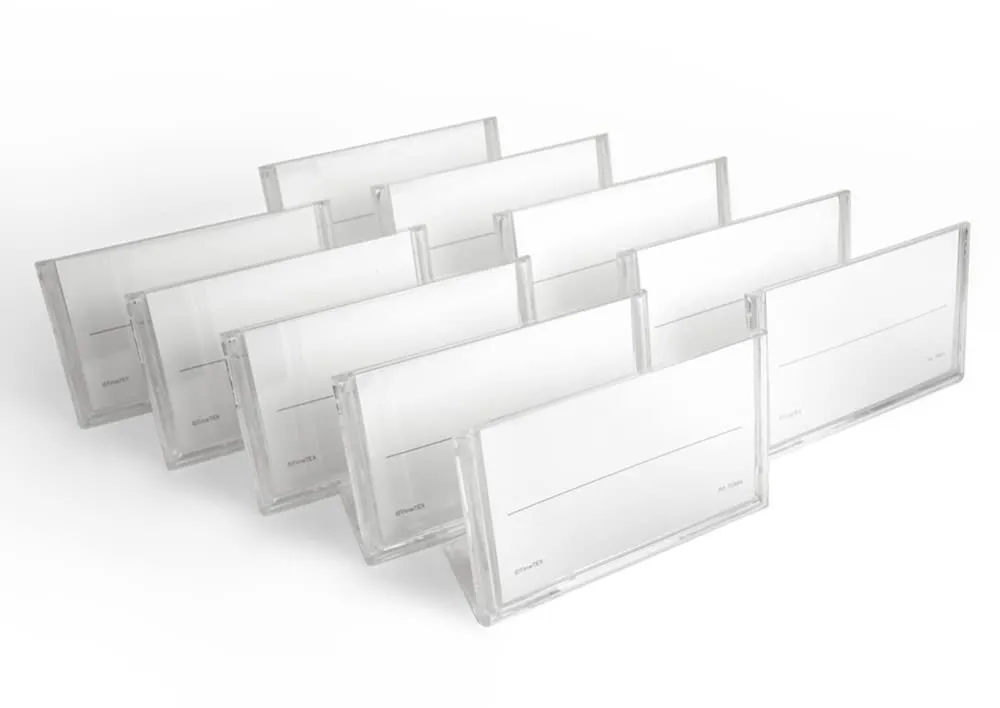 TimeTEX Namensschild-Aufsteller Acryl 10-teilig