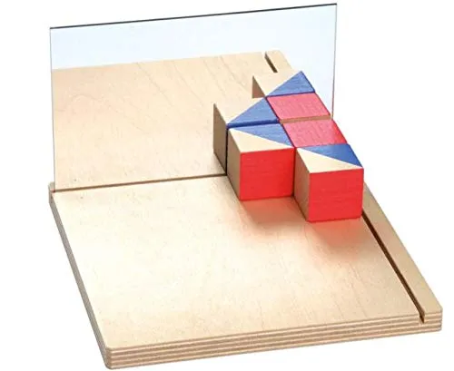 Betzold Multi-Geometrie-Spiegel Set 2 Spiegel mit Holzständer
