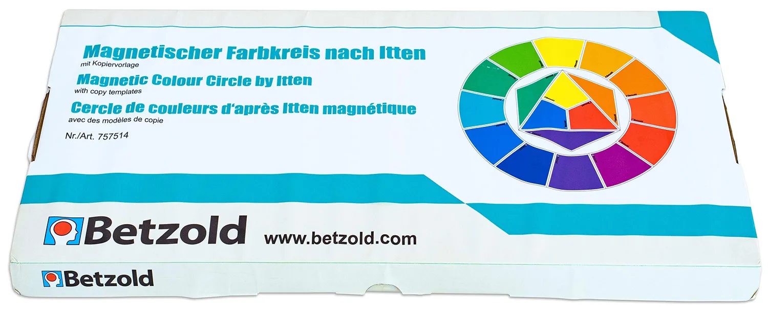 Betzold Farbkreis nach Itten Tafelmaterial magnetisch 18-teilig