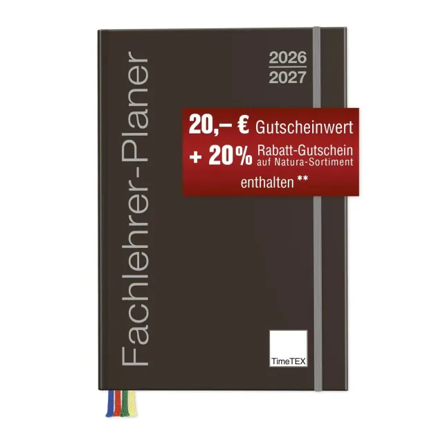 TimeTEX Fachlehrer-Planer A4-Plus 2026/2027 Kalender 198 S.