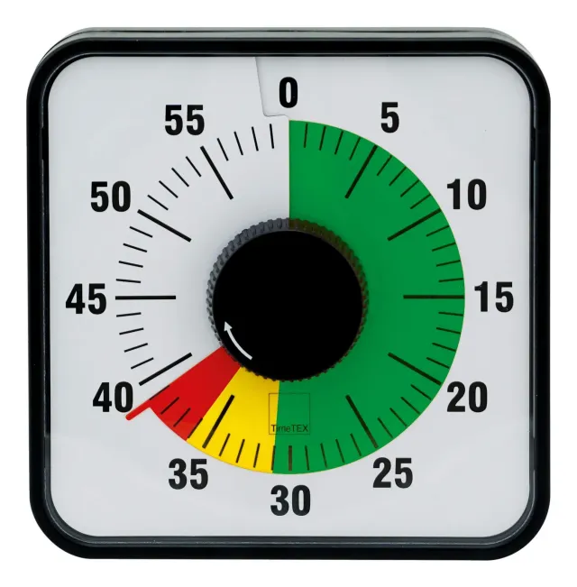 TimeTEX Zeitdauer-Uhr magnetisch 19 x 19 cm Ampelscheibe