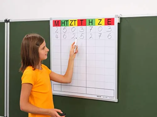Betzold Stellenwerttafel magnetisch 71x71 cm beschreibbar