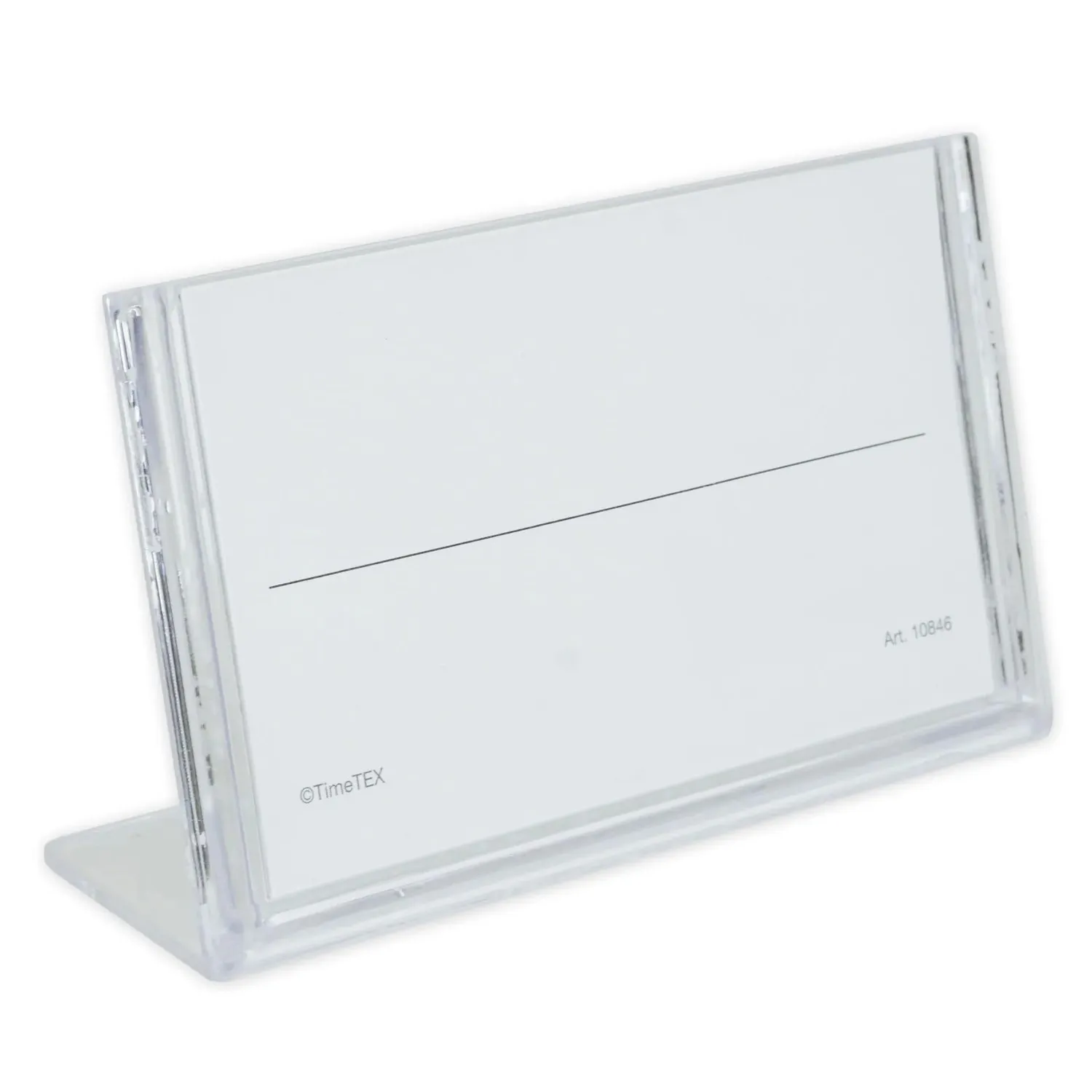 TimeTEX Namensschild-Aufsteller Acryl 10-teilig