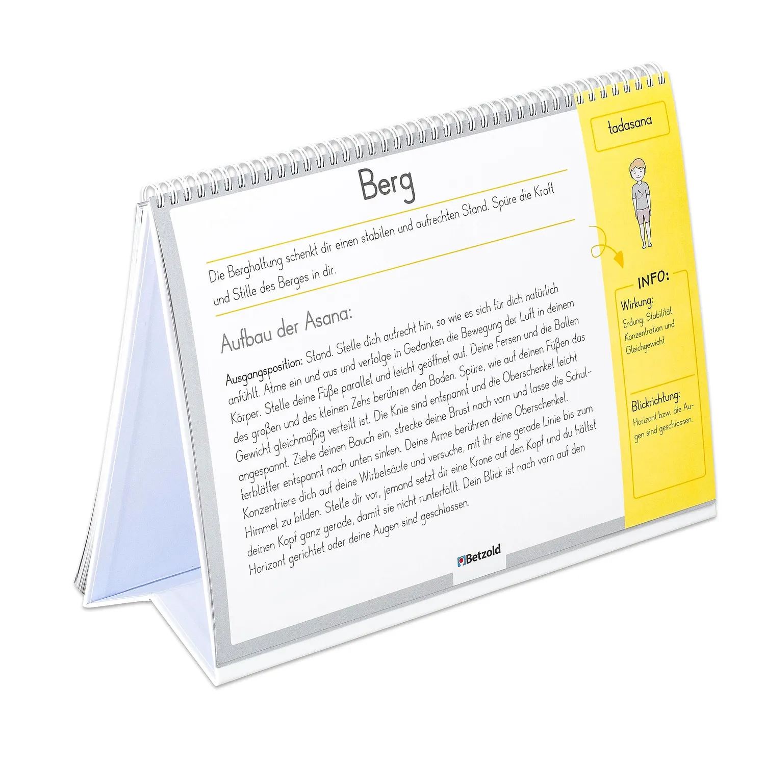 Betzold Flip-Book Yoga für Einsteiger mit 27 Positionen