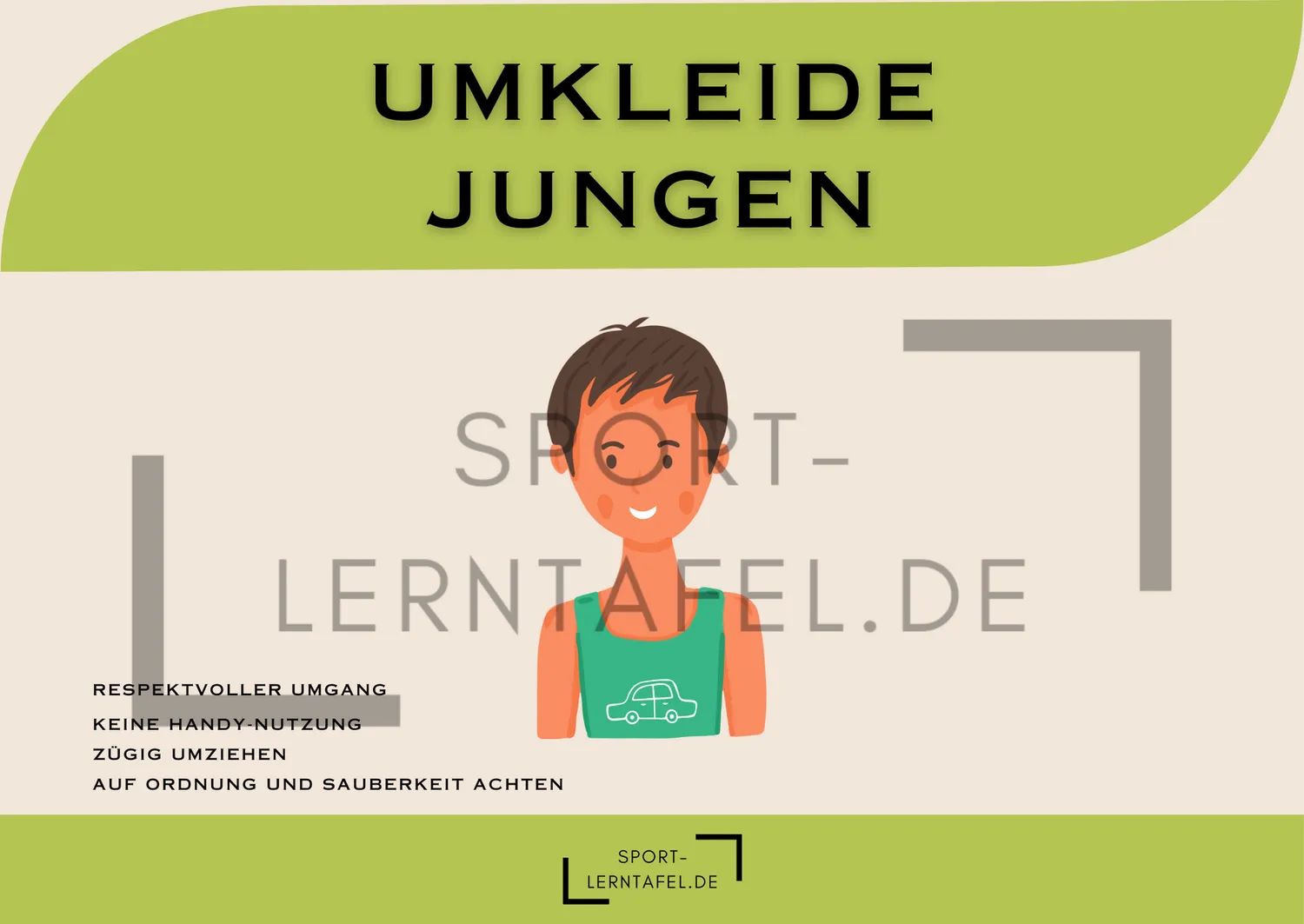 Sportlerntafel Beschriftung Aufkleber DIN A4