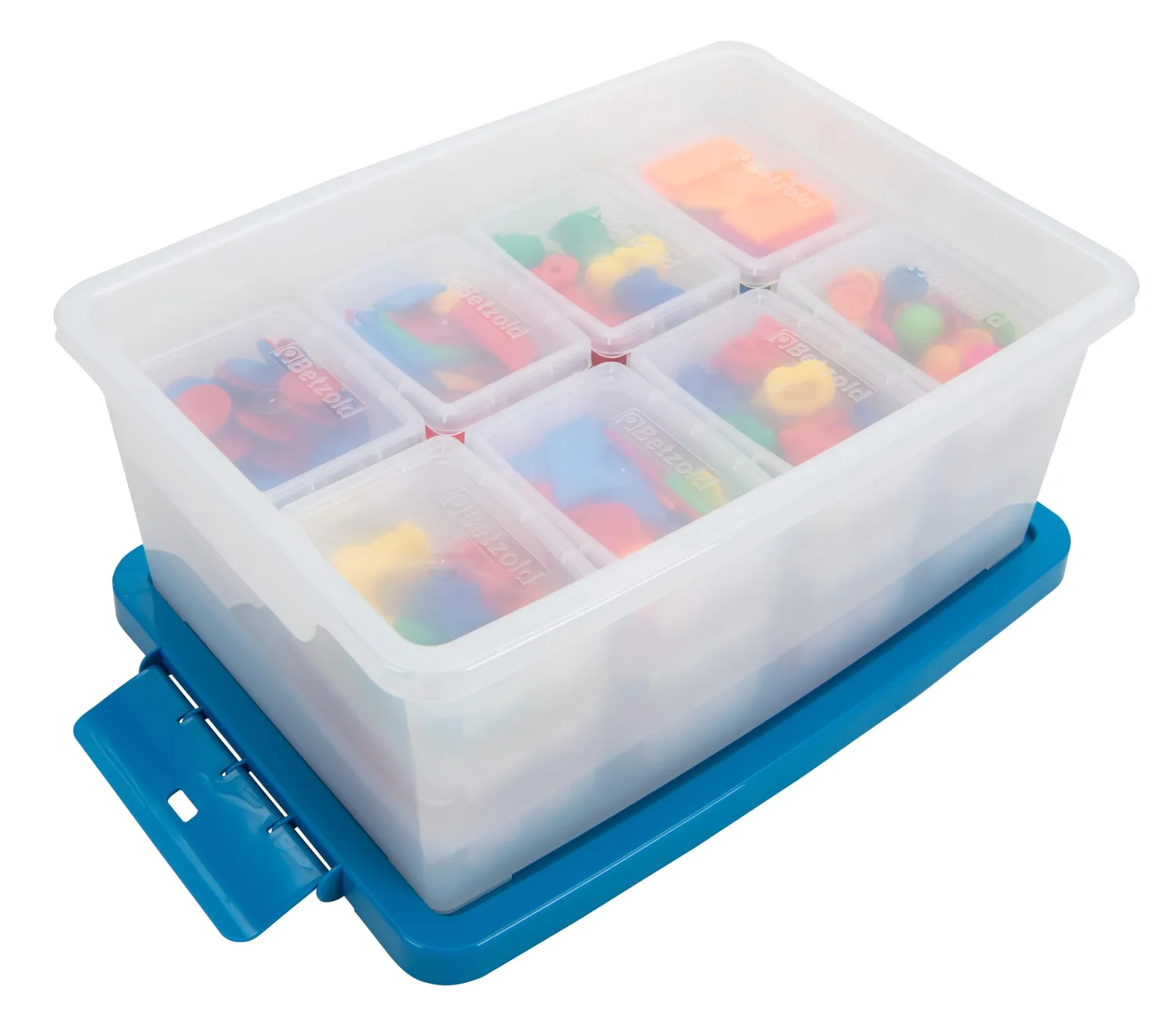 Betzold Aufbewahrungsboxen-Set transparent 25-teilig stapelbar