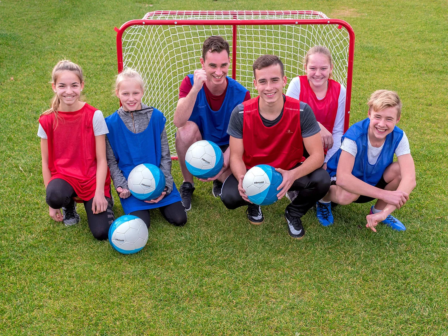 Betzold Schul-Fußball Größe 5 Kunstleder blau
