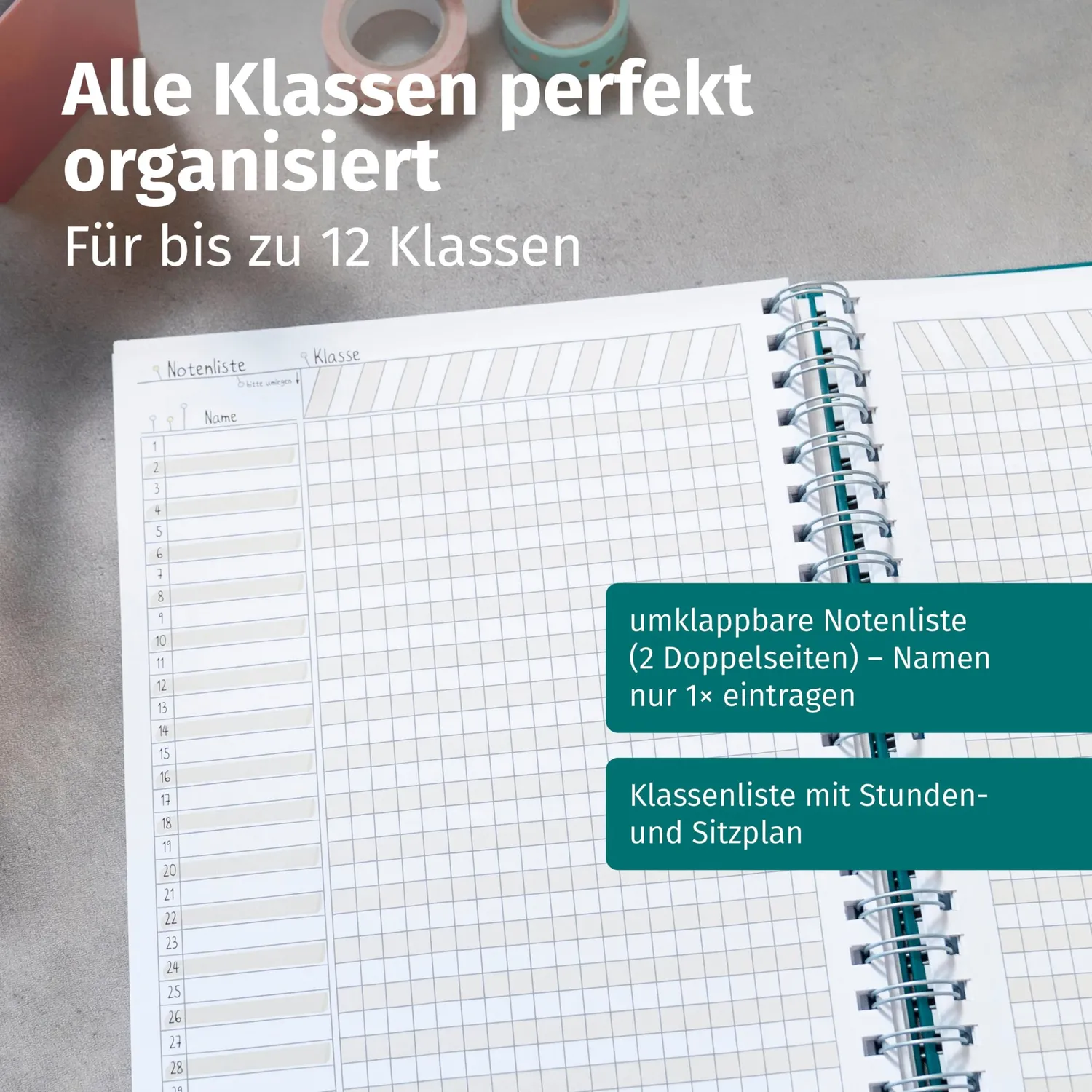 Betzold Design Lehrerkalender 2026/2027 Schulplaner