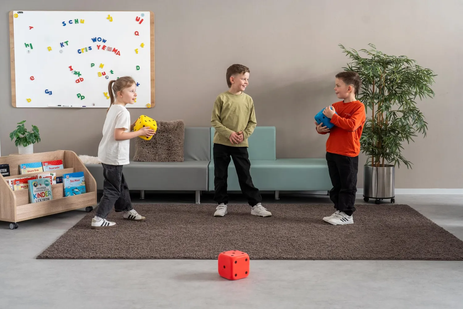 Betzold Schaumstoffwürfel 3er-Set Spielwürfel weich groß