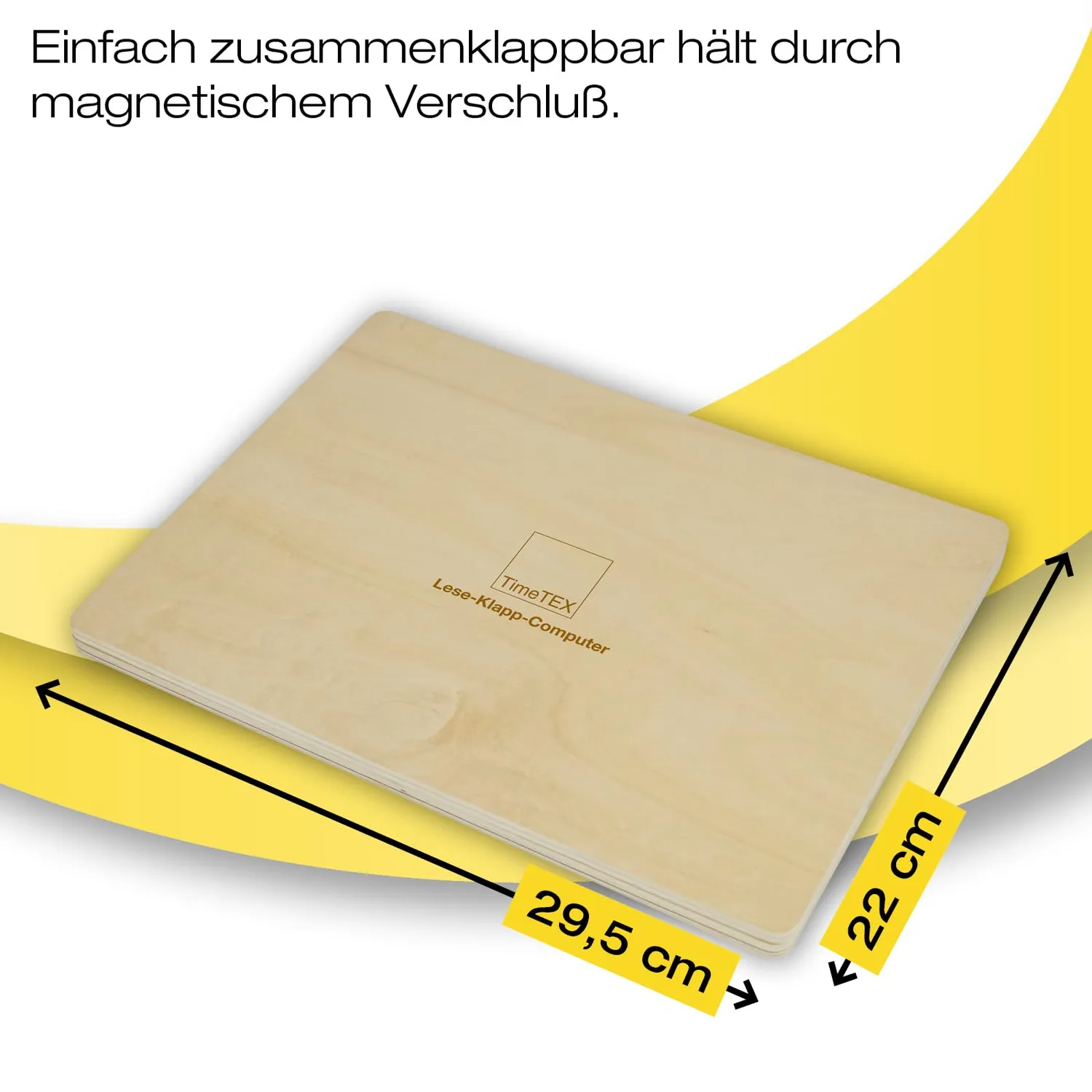 TimeTEX Lese-Klapp-Computer Lernspiel Holz 189-tlg. magnetisch