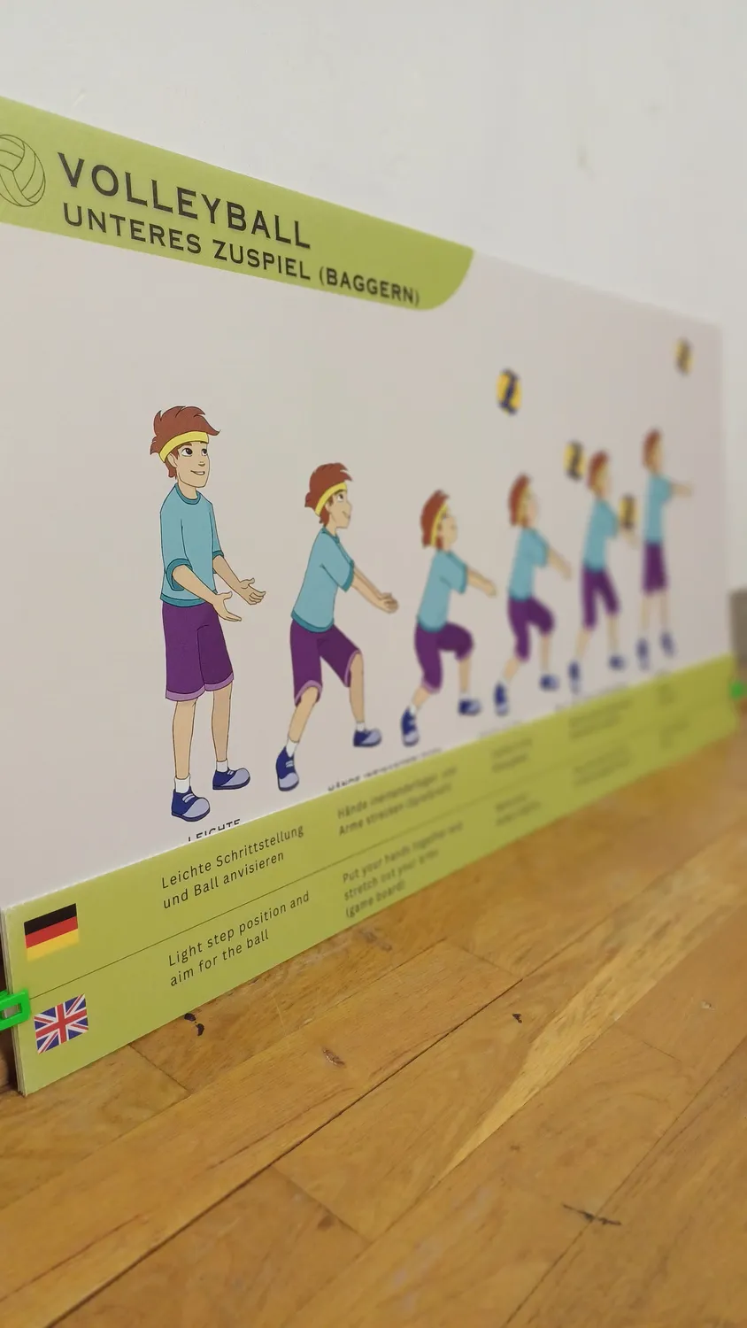 Sportlerntafel Lerntafelstreifen ET bilingual