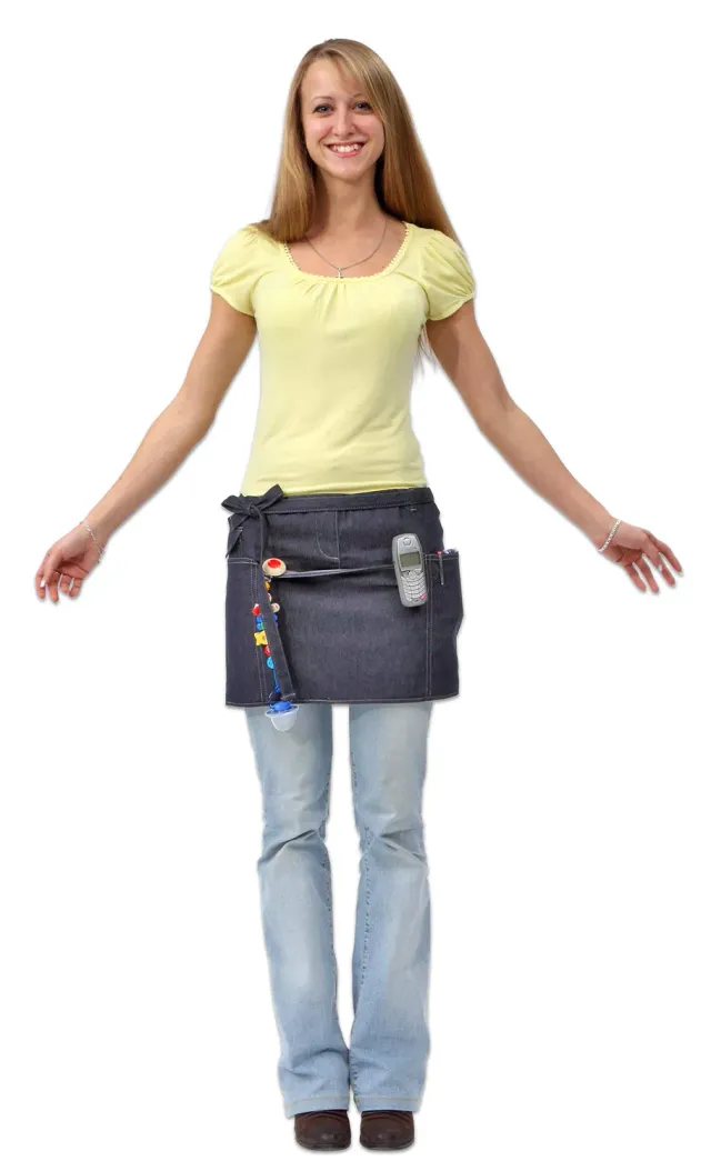 Betzold Poudgy Arbeitsschürze Jeans mit Bauchtasche