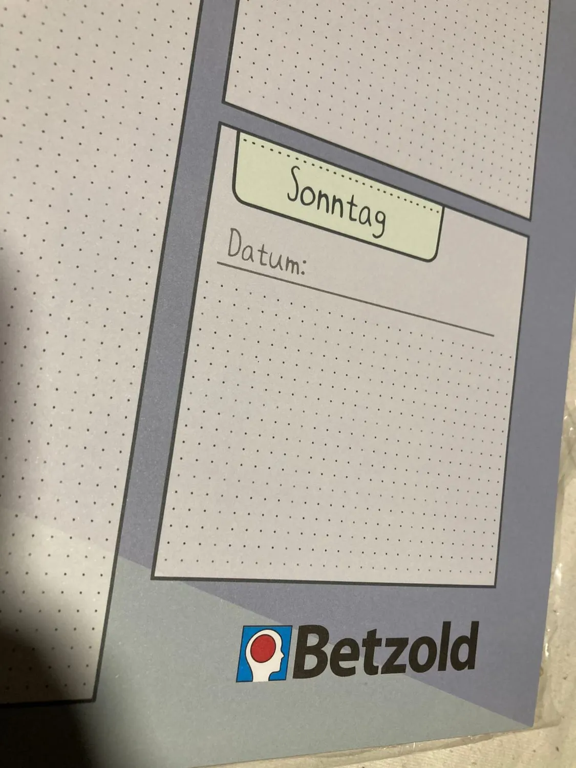 Betzold Wochenplan Schreibtischunterlage DIN A2 60 Blatt