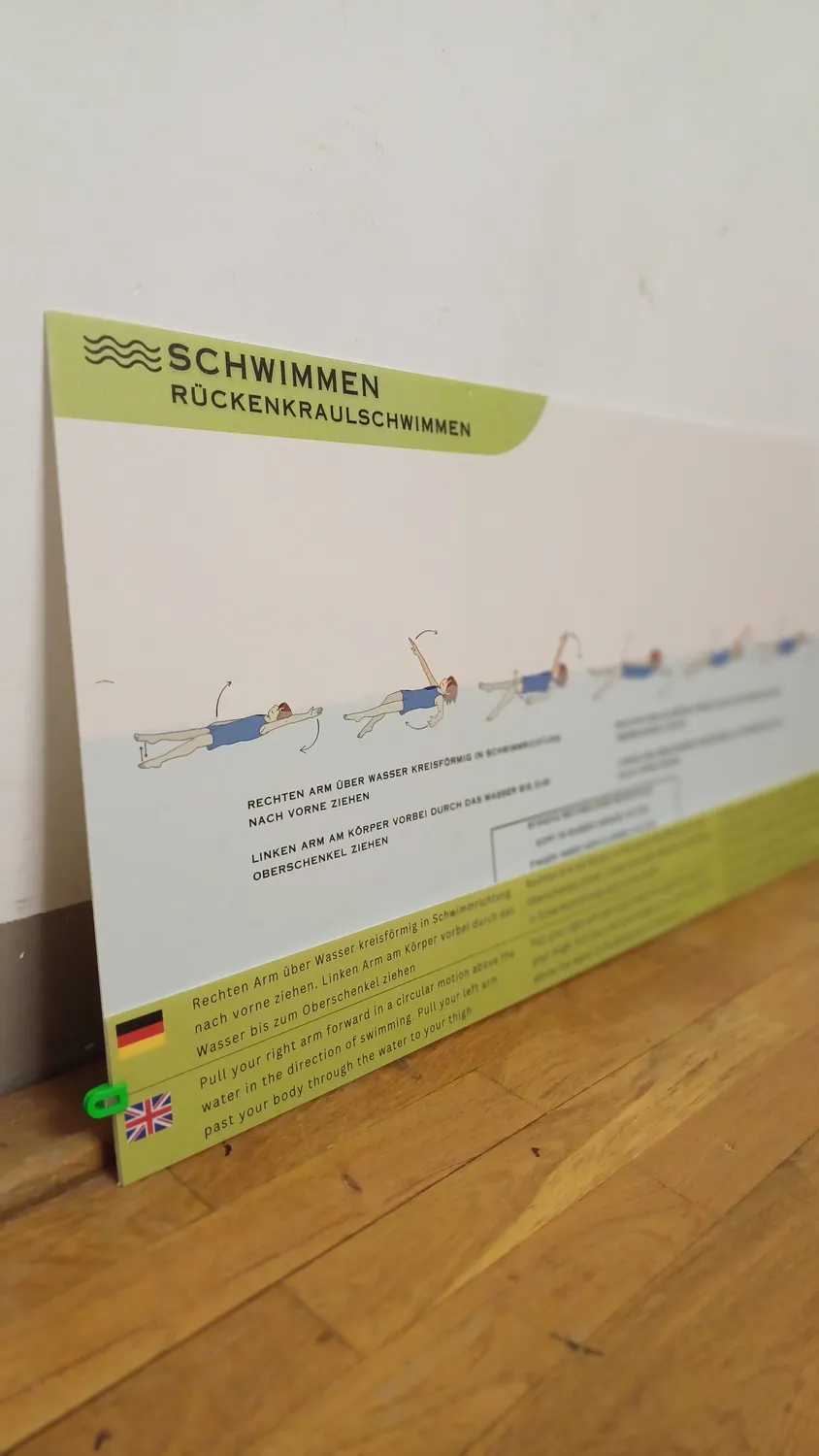 Sportlerntafel ET – Schwimmen Lerntafel-Streifen