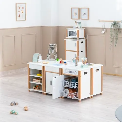 Betzold Kochinsel 6-teilig Spielküche mit Spüle