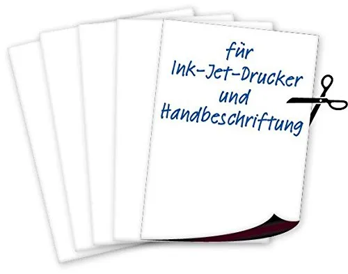 TimeTEX Magnet-Papier 93140 A4 Magnetpapier 5 Stück beschreibbar