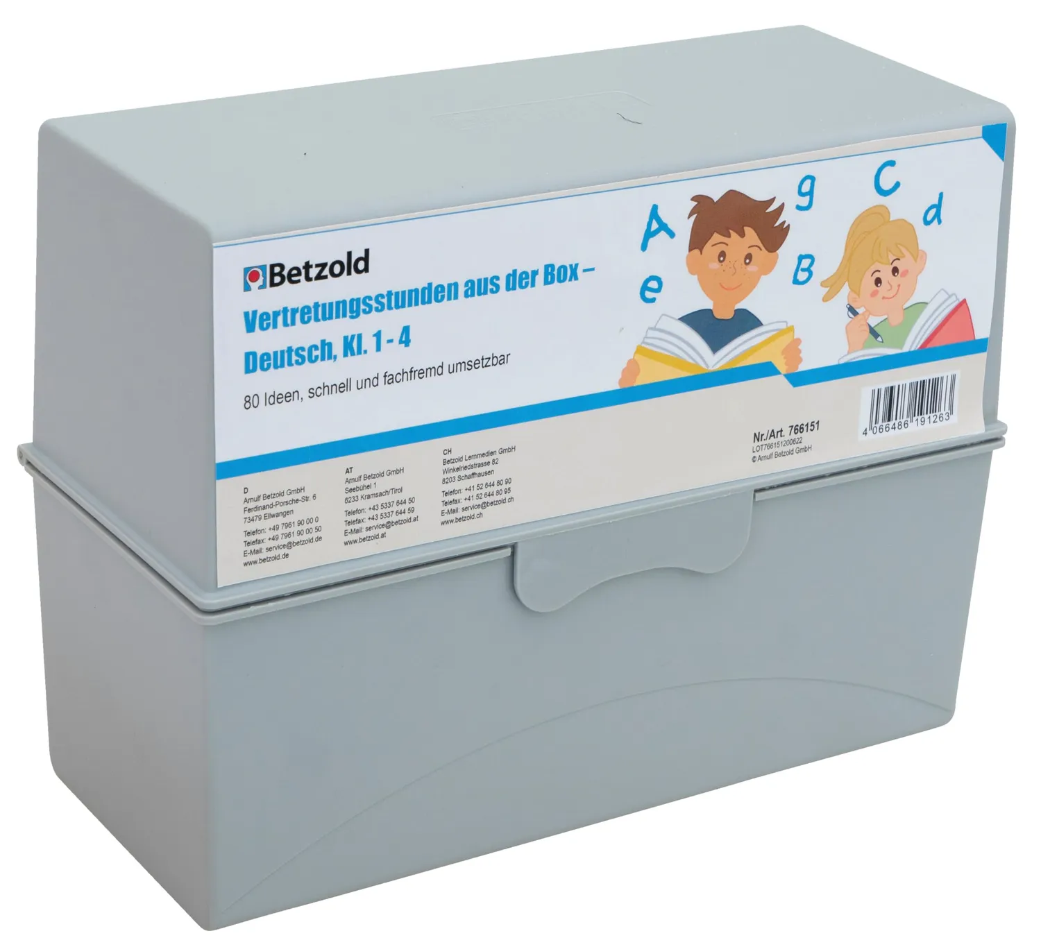 Betzold Vertretungsstunden Box Deutsch Klasse 1-4 80 Karten