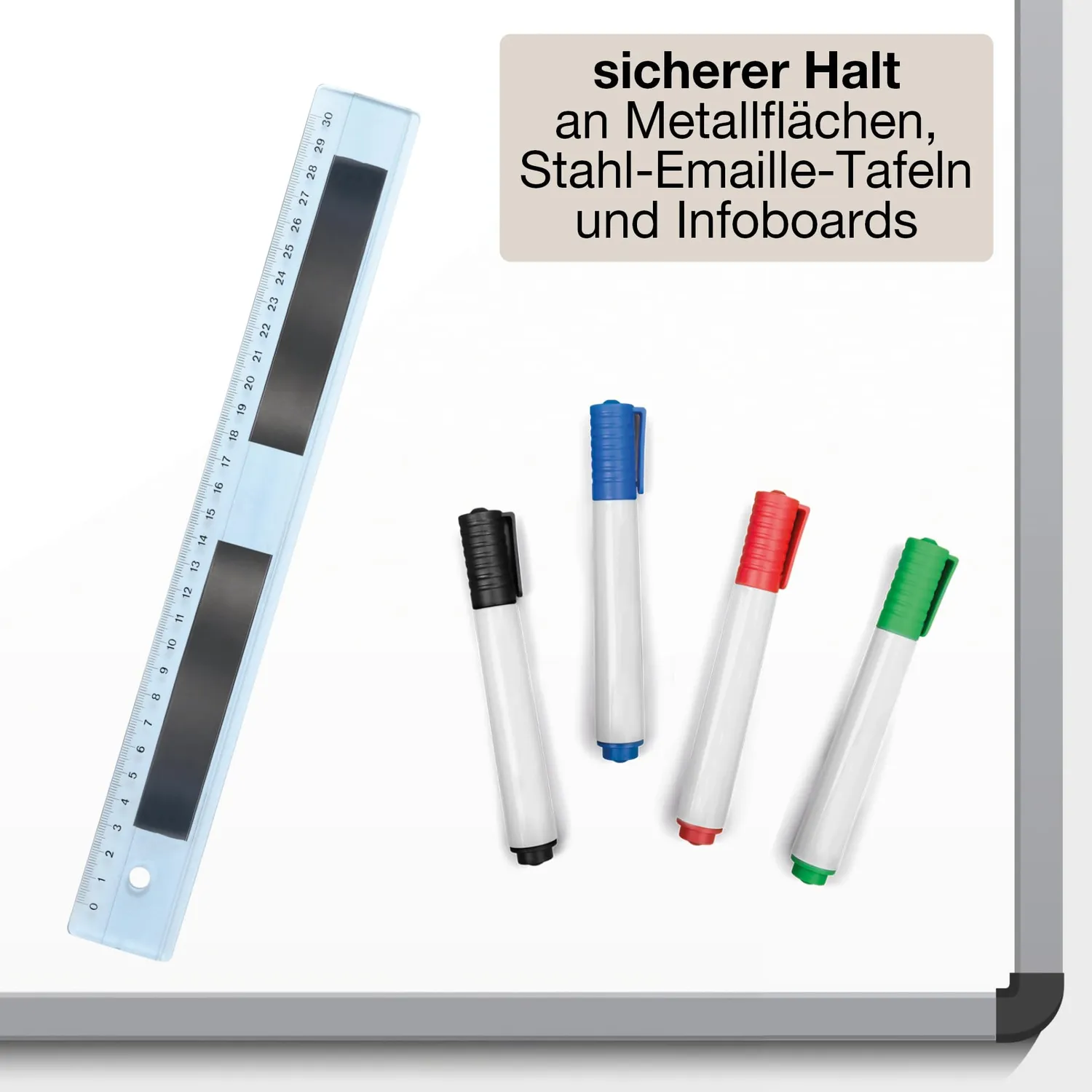 TimeTEX Magnetstreifen-Abroller selbstklebend 19 mm x 8 m