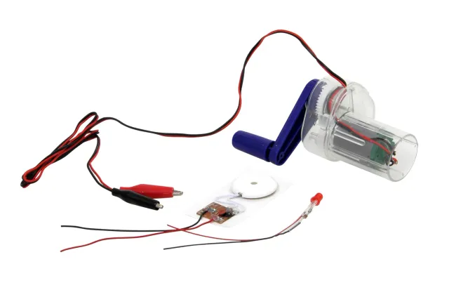 Betzold Handdynamo mit Handkurbel bis 7 Volt