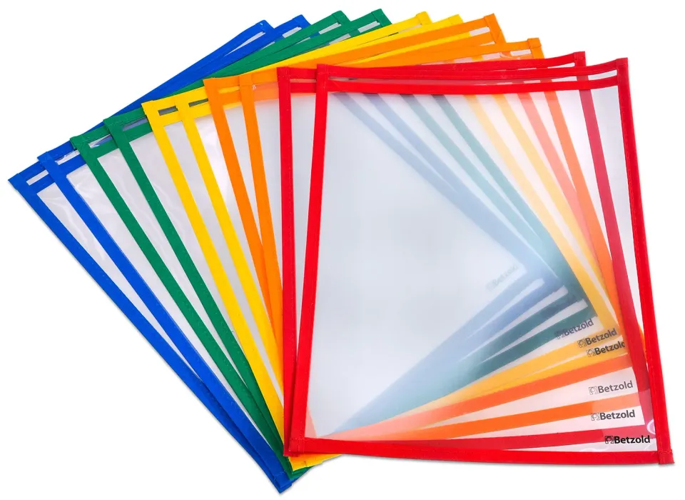 Betzold Lerntaschen DIN A4 transparent wiederverwendbar