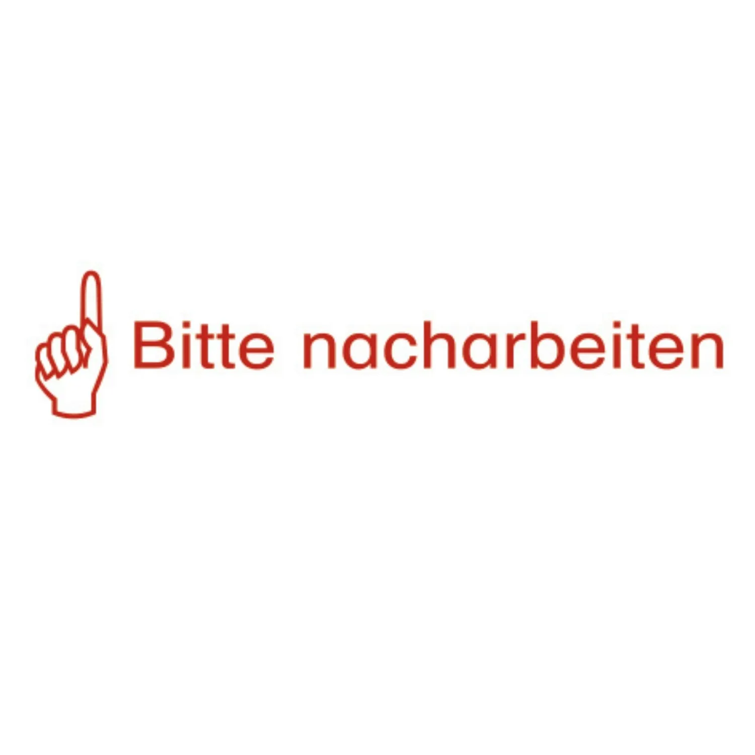 TimeTEX Perpetuum Stempel Bitte beenden 4-in-1 rot 40x10 mm