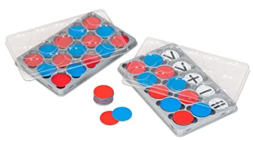Betzold Wendeplättchen magnetisch rot-blau