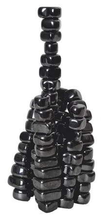 TimeTEX Magnetische Steine schwarz metallic ca. 20 Stück