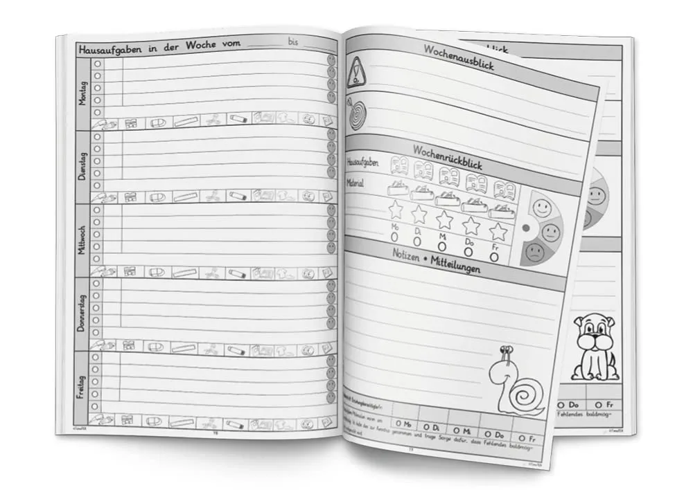 TimeTEX Schüler-Logbuch PLUS 10568 Heft A4 hellblau 48 Seiten