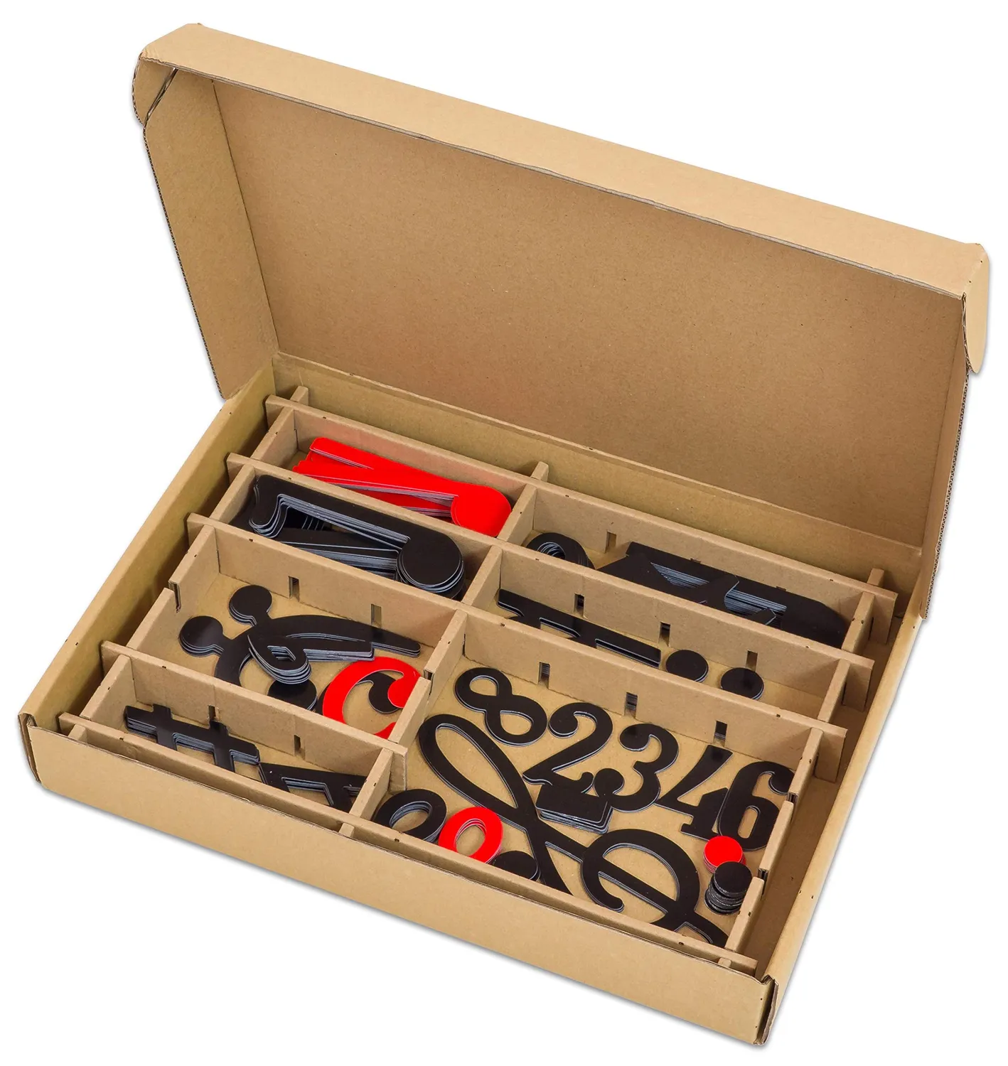 Betzold Magnetischer Notensatz 240-teilig schwarz/rot