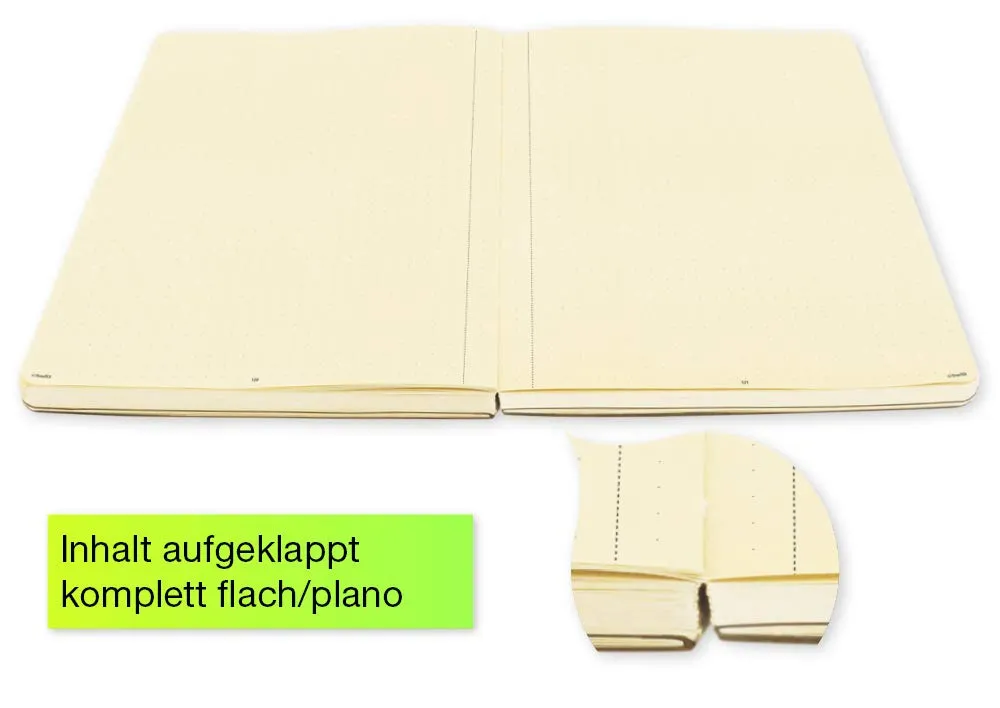 TimeTEX Natura Notizbuch A5-Plus 10353 Punkt-Raster Karton-Cover