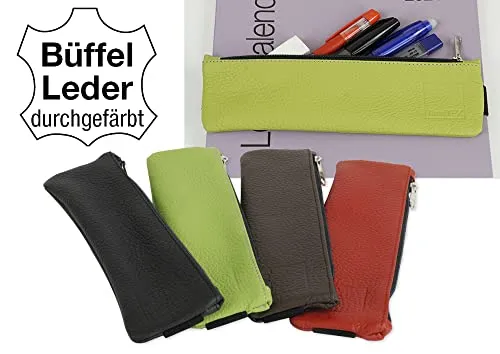 TimeTEX Aufspann-Stiftmäppchen Büffelleder für A4 A5