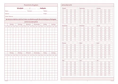 TimeTEX Schul-Notenheft Heft