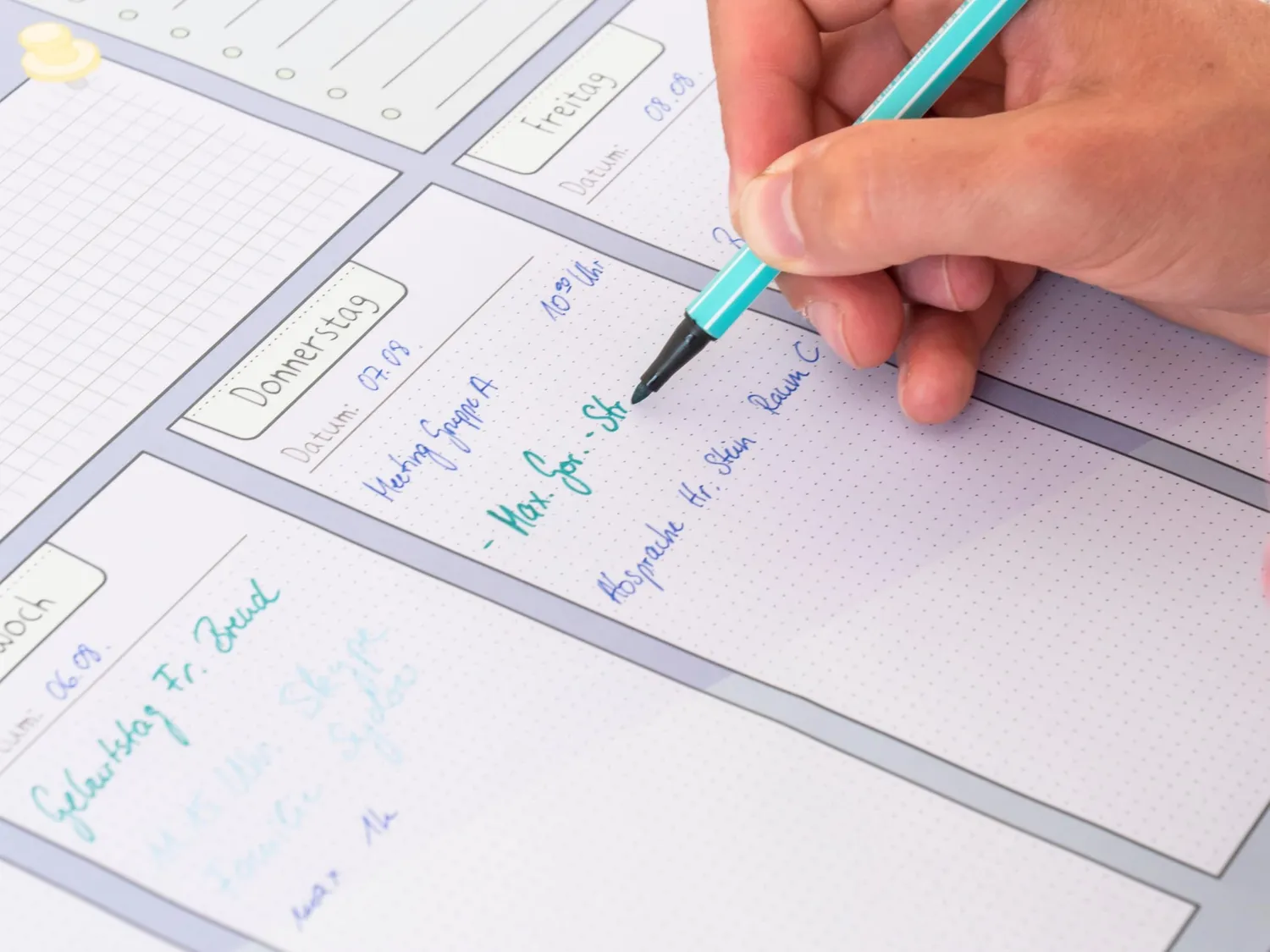 Betzold Wochenplan Schreibtischunterlage DIN A2 60 Blatt