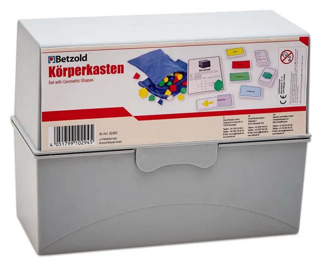 Betzold Geometrie-Körper-Kasten 40 Körper mit Karten