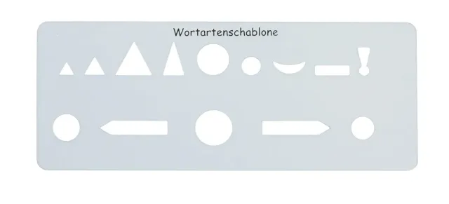 TimeTEX Wortartenschablone 175 x 70 mm 1 mm Kunststoff