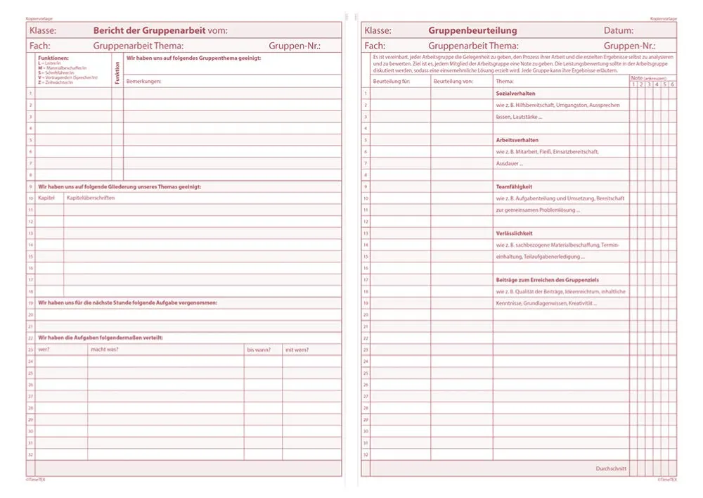 TimeTEX Schul-Notizen Gespräche Protokolle Heft 10778