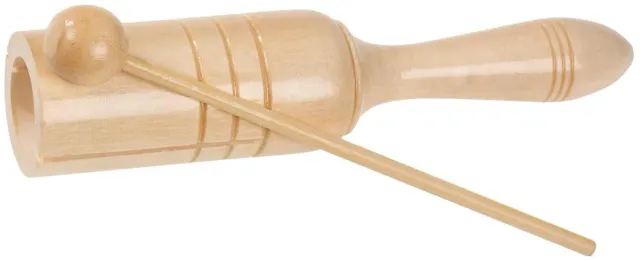 Betzold Tonblock Holz 18 cm mit Schlägel dunkler Klang