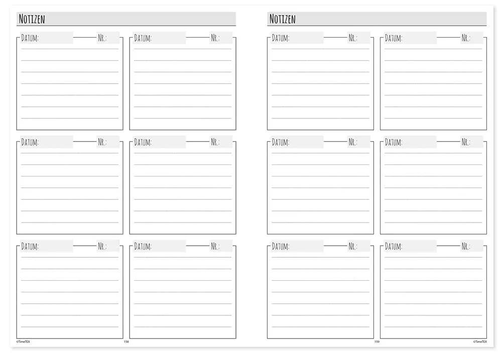 TimeTEX Semester-Planer 10509 Kalender A5 13 Monate Ringbindung