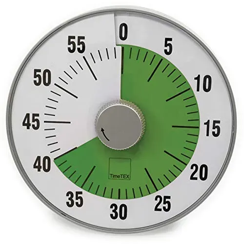 TimeTEX Zeitdauer-Uhr 61922 grün Timer magnetisch 19 cm