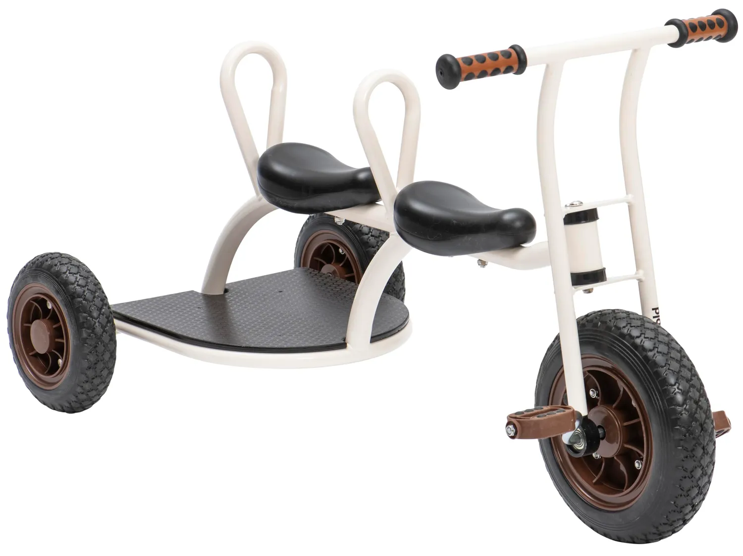 Betzold Buddy Dreirad 2-Sitzer mit Lehne Trittbrett