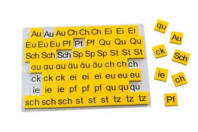 Betzold Buchstaben-Ergänzungssatz zur Lese-Magnetbox 63-teilig