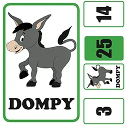Goed-Gezien Dompy Kartenspiel 100 Karten ab 5 Jahren